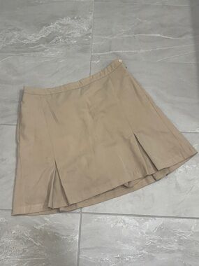 Tommy Hilfiger Khaki Pleated Skort Preppy Golf Skater Style